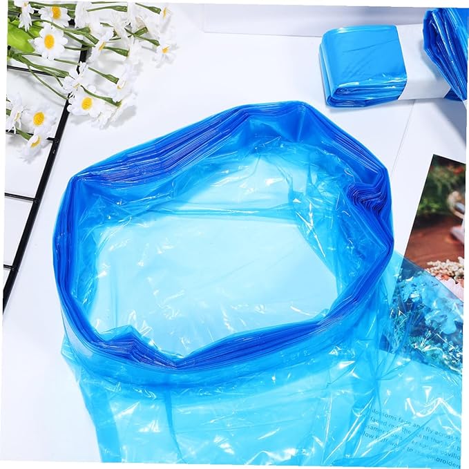 Diaper Pail Bags 5 Rolls 260mm X 7m Pe Odor-resistant Trash Bags Blue Diaper Organizer Refill for Nursery Waste Disposal