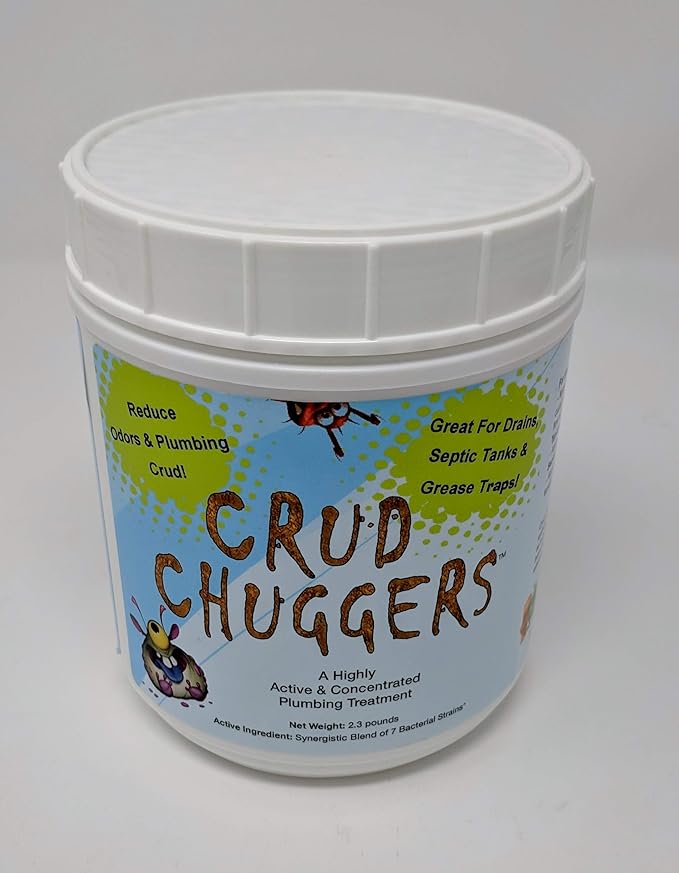 Crud Chuggers 2.3lb Jar Grease Trap &amp Drain Enzyme Treatment