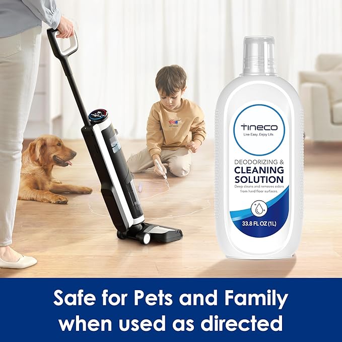 Tineco Floor Cleaning Solution 1L (33.8 OZ) for i5/i6 Stretch &amp FLOOR ONE S5/S6/S7/S9 Artist &amp S6/S7/S9 Master &amp Breeze Series (EXCEPT iFLOOR 5 Steam/S5/ S7/ S9 Artist Steam Series) Wet D