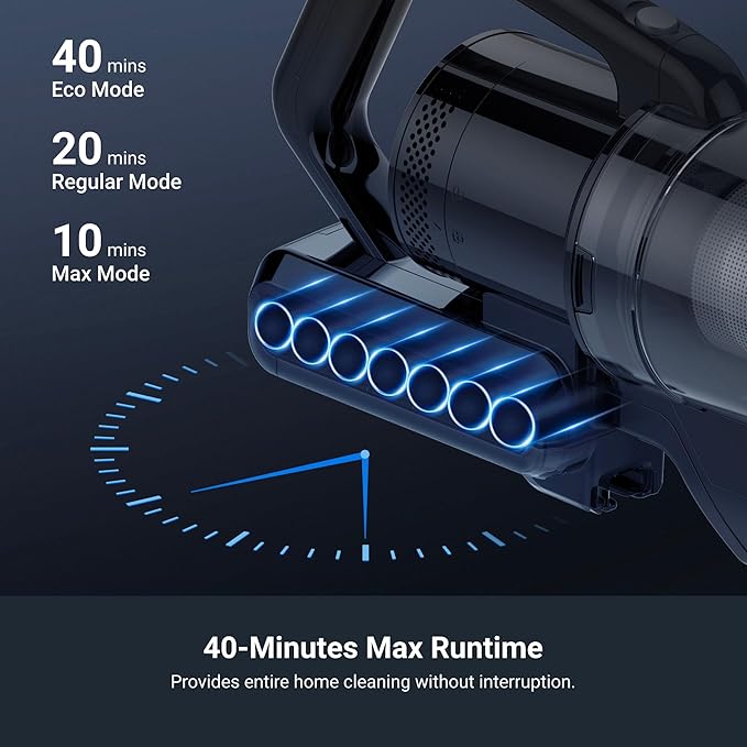 Eureka RapidClean Pro Cordless Vacuum Cleaner for Hard Floors Lightweight Stick Vacuum LED Headlights Convenient Stick and Handheld Vac Green NEC285GR