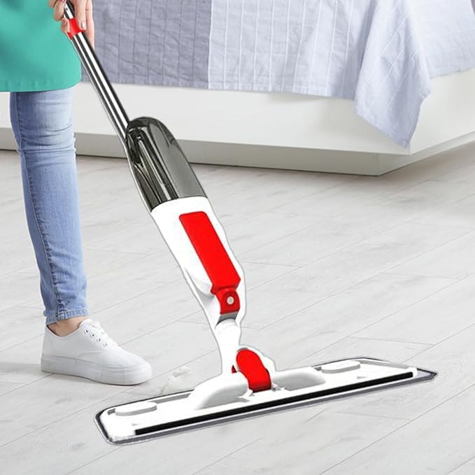 Spray Mop Cleaner PP Stainless Steel Multifunctional Floor Cleaning Tool with Precision Contactless Spray Design Easy Use Mop for Kitchen Office