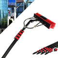 Extendable Window Cleaning Pole High Altitude Water Fed Telescopic 35cm Brush High-Strength Conservatory Solar Panel Extended Extension Brush Squeegee Equipment Hose Fed Kit 12FT / 3.6M