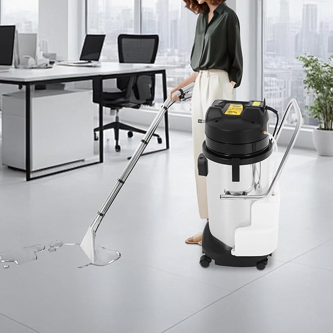 Commercial Carpet Cleaning Machine 1000w 40l/11gal 3 In 1 Carpet Extractor Carpet Spraying Floor Brush Cleaner Extractor Vacuum Washing Machine for Hotels Guest Houses Dry Cleaners Offices