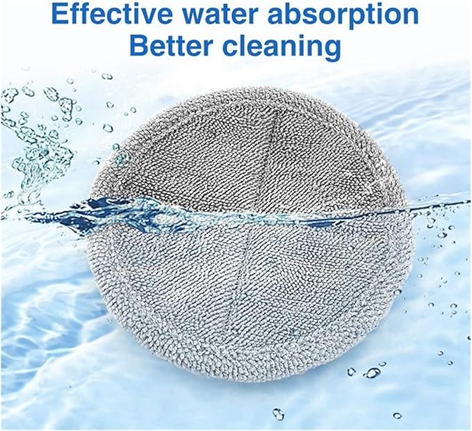 Electric Cleaning Mop Wet Dry Mopping Head with LED Light Compatible with Dyson V7 V8 V10 V11 V15 Vacuum Cleaner Parts