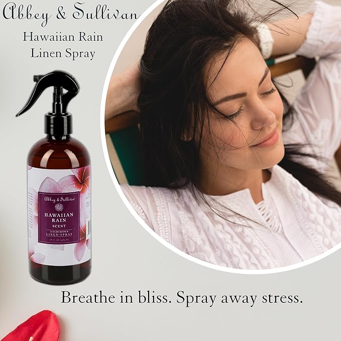 Abbey &amp Sullivan Linen Spray Hawaiian Rain Fabric Freshener and Fragrance Room Spray Pack of 2 16 oz