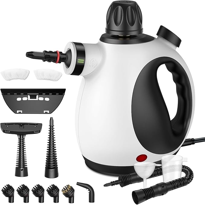 Pressurized Handheld Steam Cleaner with 14 pcs Accessories Portable Steamer for Cleaning Steam Cleaner for Home for Dirt Grease Grout Tile Floor Car