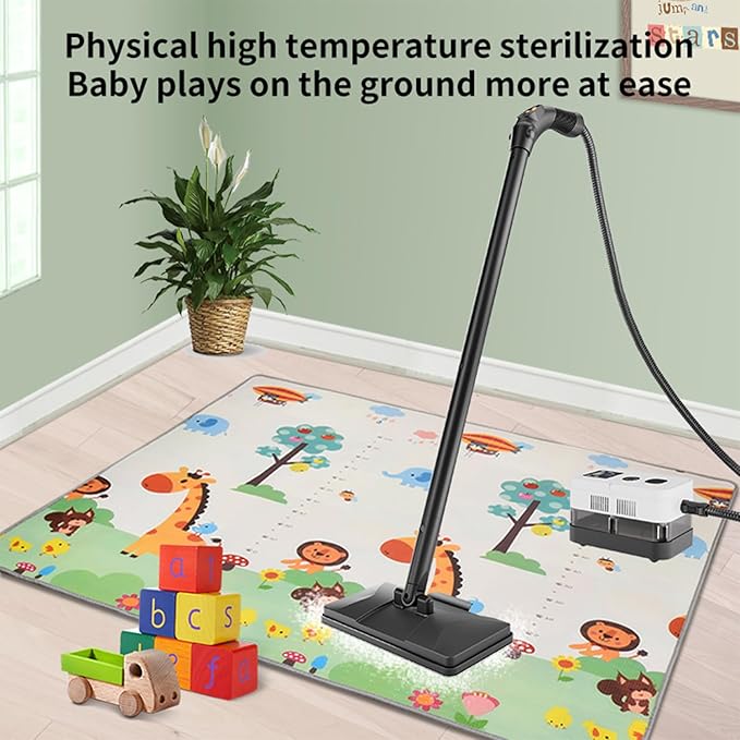 Steam Cleaner with 24 Accessories Steam Mop with 5M Extra-Long Power Cord for Home Chemical-Free Heavy Duty Steamer for Cleaning Floors Tile kitchen Grout and Car (White)