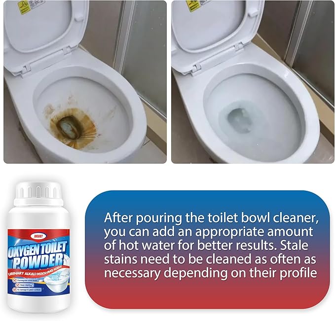 generic Toilet Bowl Cleaners Powder Toilet Cleaner Toilet Cleaning Bathroom Cleaner Foaming for Tile Walls Urinals Washbasins 3PCS 1.65 Pound (Pack of 1)