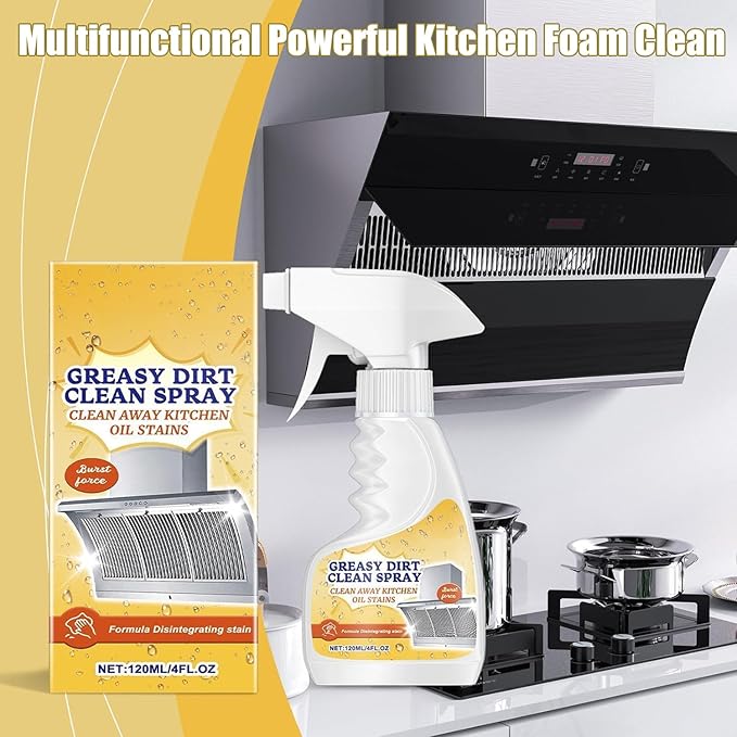 2025 New Greasy Dirt Clean Spray Multifunctional Powerful Kitchen Foam Clean for Oven Household Stove Kitchen &amp More (3)