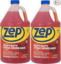 Zep Heavy-Duty Citrus Degreaser Refill - 1 Gallon (Case of 2) ZUCIT128 - Professional Strength Cleaner and Degreaser Concentrated Pro Formula
