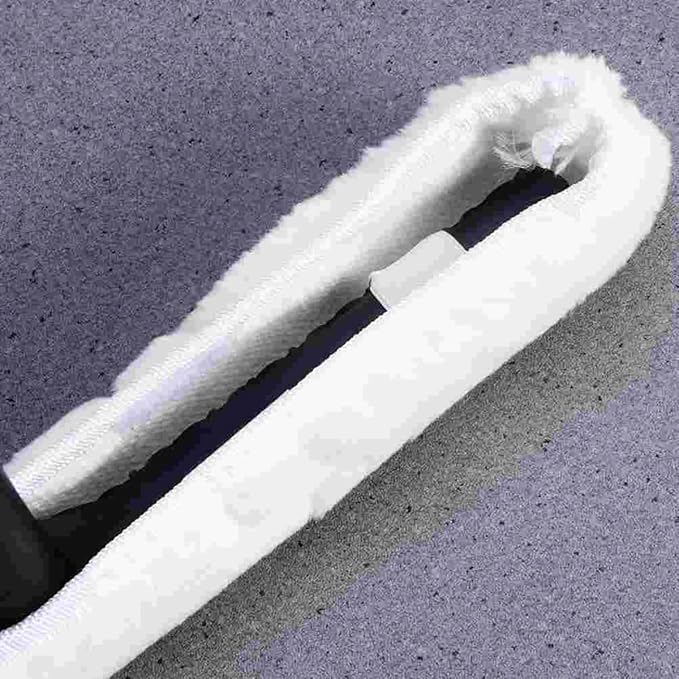 Professional Window Cleaning Combo - Squeegee Microfiber Window Scrubber Tool with Handshake T Handle 5 Replacement Cloths - 14.4 Inch Window Washing Squeegee
