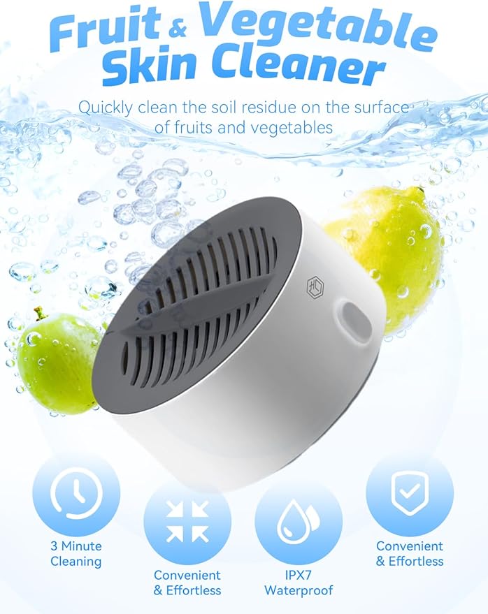 ERYNA Vegetable Cleaner Produce Cleaner Under 3 Minutes Extend Freshness Works on All Produce (2Pcs)