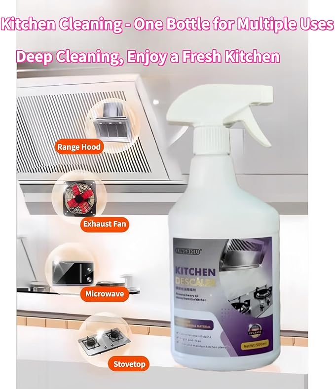 500ml Kitchen Range Hood Multifunctional Oil Stain Removal Cleaning Agent Cleaning SprayPowerful Cleaning And Remove Grease Tool For Heavy Oil Stains(3pcs)