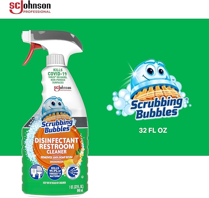 SC Johnson Professional Scrubbing Bubbles Disinfectant Restroom Cleaner 32oz / Case Qty 8