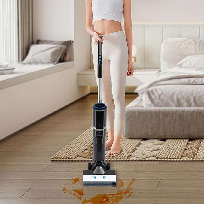 Vacuum Mop Cordless 3-in-1 Wet Dry Vacuum Mop Multi-Surface and Hardwood Floor Cleaner Vacuum Mop All in One for Hardwood Tile Area Rug &amp More