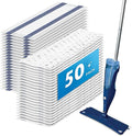 50 Pack Disposable Microfiber Cleaning Mop Pads for Bona Mop Series Heavy Duty Disposable Sweeping Pad Replacement Refill