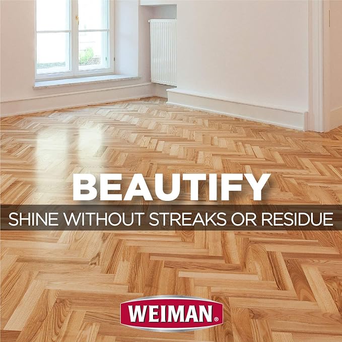 Weiman Hardwood Floor Cleaner – Surface Safe No Harsh Scent Safe for Use Around Kids and Pets Residue Free – 27 oz. Trigger