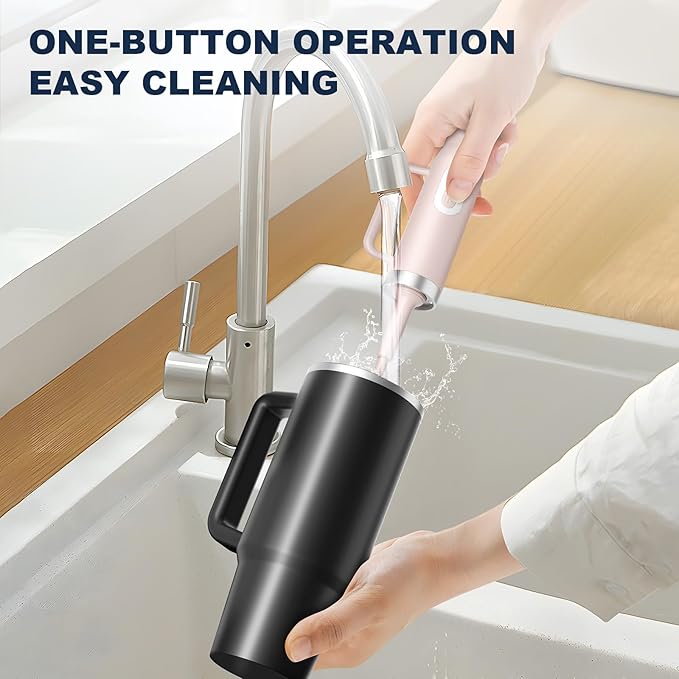 Rechargeable Electric Bottle &amp Cup Brush 360° Thorough Cleaning Without Blind Spots Suitable for Baby Bottles 40-Ounce Mugs Straws Wine Glasses etc. Easy to Air-Dry and Portable