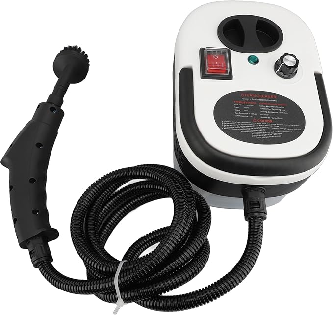 Handheld Steam Cleaner High Pressure 2500W Portable High Temperature Steam Machine 1.2L Water Tank Home Car Kitchen (US Plug 110V)