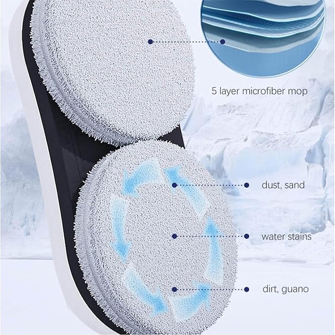 Smart Window Cleaning Robot with Double Automatic Water Jet and 5600Pa Suction Power Multi-Function Cleaning Machine for High Windows Tiles Glass Door Inside Outside
