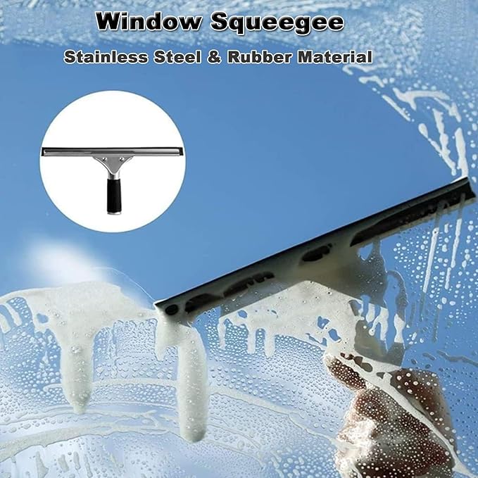 Water Fed Pole Kit Professional Solar Panel Window Cleaner with Squeegee Telescopic Window Glass Cleaning Brush &amp Pole Kit Truck Caravan Spray Washer Washing Equipment20FT/6M