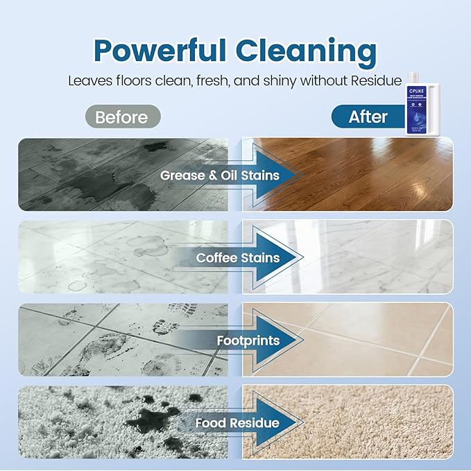 Floor Cleaning Solution Compatible with Dreame Cleaning Solution Multi-Surface Floor Cleaner for All Dreame Wet Dry Vacuum Cleaners &amp Robot Vacuums 33.8 fl oz