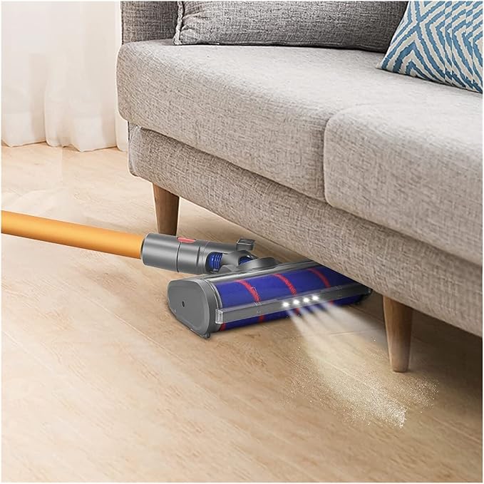 BeNtli Wireless Vacuum Cleaner Quick Release Electric Brush Head Attachment Soft Clean Soft Roller Brush HeadCompatible for Dyson V11 V10 V8 V7 (Color : V6 V7 V8)