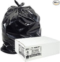 Aluf Plastics RCT-60XX Star Sealed Coreless Rolls with E-Z Tie Flap Closure 60 gal Polyethylene 38 x 58 Black (Pack of 100)