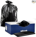 Plasticplace 33 Gallon Trash Bags │ 1.5 Mil Equiv.│ Black Garbage Can Liners │ 33 x 39 (100 Count)