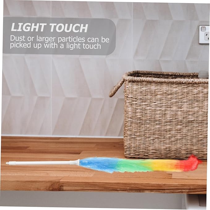 VALICLUD Multifunctional Household Duster with Ergonomic Handle for Easy Dust Removal Ultra Cleaning Brush for High and Hard to Reach Areas Convenient Hanging for Storage Home Cleaning Tool