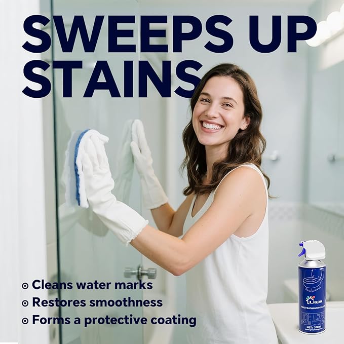 Powerful Toilet Bowl Cleaner – Rapid Stain Remover Eliminates Limescale &amp Odors Fresh Mint Scent Eco-Friendly Formula Safe for Pipes &amp Septic Tanks (1)