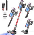 Cordless Vacuum Cleaner Self-Standing Stick Vacuum with Smart LED Display Powerful Suction Rechargeable Vacuum for Pet Hair &amp Hardwood Floors Lightweight Battery Powered Vacuum for Home &amp D