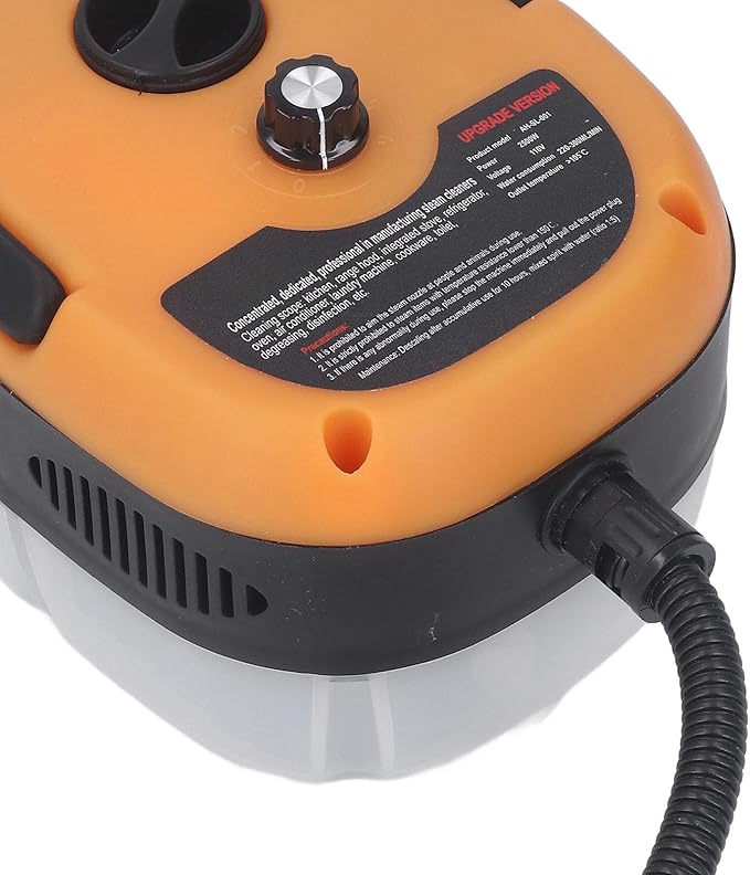 High Pressure Steam Cleaner 2500W Portable Handheld Steam Cleaning Machine with Brush Heads High Temperature Circuit for Kitchen Furniture Bathroom Car (US Plug 110V)