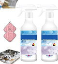Multi-effect Degreasing &amp Stain Removal Agent All-Purpose Oil Stain Cleaner Kitchen Oil Remover Degreaser Spray Heavy-Duty Kitchen Oil Stain Spray Degreaser for Stoves and Ovens (2PCS)
