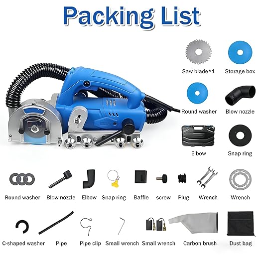 Professional Grout Removal Tool 1200W Powerful Electric Tile Joint Cleaner with 100mm Blade Tile Grout Remover Machine for Removing Old Cement Caulking Agent