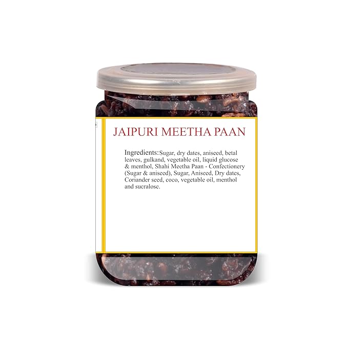NATURE'S BRIDGE Jaipuri Meetha Mouth Freshener 300 Gram Airtight Container