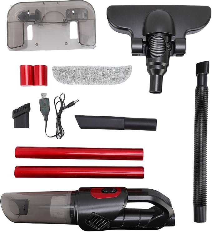 Cordless Vacuum Cleaner Powerful Suction 4000Pa Lightweight Dry Wet Vacuum with 4 Cleaning Modes for Pet Hair Hard Floors and Carpets