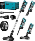 350W Cordless Vacuum Cleaner for Makita 18V Battery 35kPa Brushless Lightweight Stick Vacuum with 3 Mode Suction 6 in 1 Stick Vacuum Cleaner with HEPA for Floor Carpet Car (Battery Not Included)