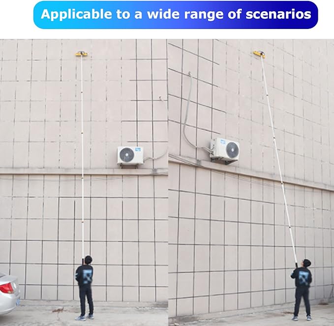 Water Fed Telesbrush Window and Solar Cleaning Pole with Brush Window and Solar Panel Cleaning System Windows Cleaning &amp Washing Tool (3.6M-11.5M)24Ft/7.5M/32Ft/10.