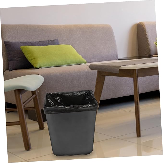 25pcs Thickened Hdpe Trash Bags Large Capacity Leak-resistant Garbage Bags for Kitchen Bathroom Office Waste Disposal