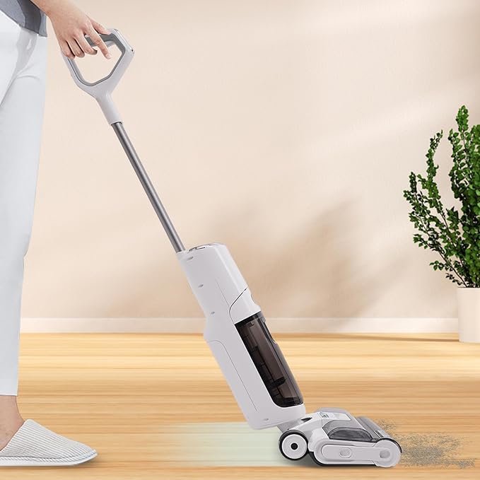 YIYIBYUS Smart Wet Dry VacuumSmart Wet Dry Vacuum Floor CleanerCordless Vacuum and Mop One-Step Cleaning