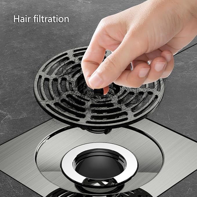 Portable Sturdy Stainless Steel Bathroom Drain Effective Hair and Debris Catcher for Daily Household Use Drain Solution