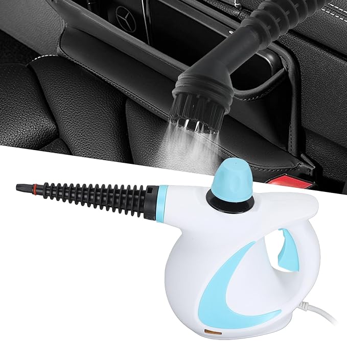 Portable Handheld Steam Cleaner High Temperature Pressurized Steam Cleaning Machine with Brush Heads for Home Kitchen Bathroom Car Auto Power Cleaning Steamer for Cleaning (US