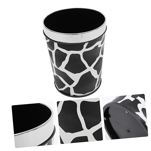 Large Capacity Retro Trash Bin Open Top Bedroom Wastebasket for Office Kitchen Living and Material Compact Design for Household Garbage and Disposal