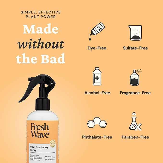 Fresh Wave 4-Pack Scent Odor Eliminator Spray &amp Air Freshener 8 fl. oz.