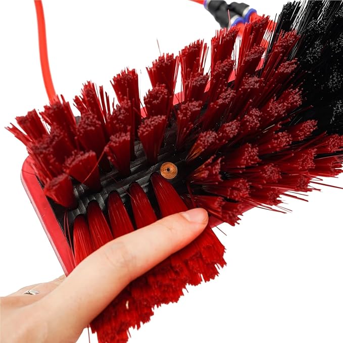 Solar Panel Cleaning Brush Window Cleaning Washer Pole Cleaner Set 3 In 1 Retractable 5 Meters OutdoorWater Fed Pole