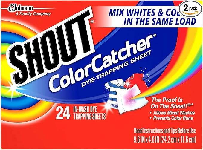 Shout Color Catcher Dye-Trapping In-Wash Cloths 24 ea - 2pc
