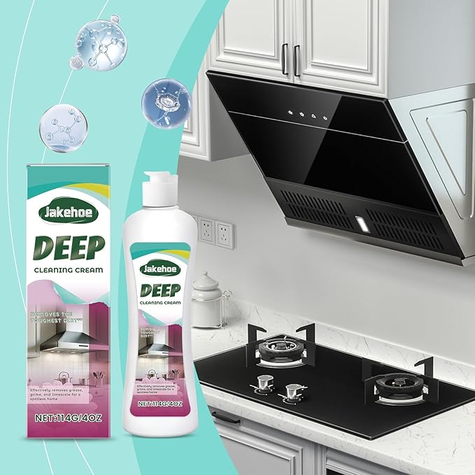 Household Grease Cleaner Multi-Purpose For Kitchen &amp Bathroom Dissolves Tough Grease Limescale &amp Stains No Dilution Easy To Use(3PCS)