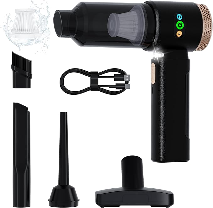 Portable Car Vacuum Cordless 18000PA High Power Handheld Vacuum Cleaner for Car Mini Cordless Rechargeable Vacuum for Car Interior Truck Desktop Home Ultimate Car Accessories Tech Gift for Men