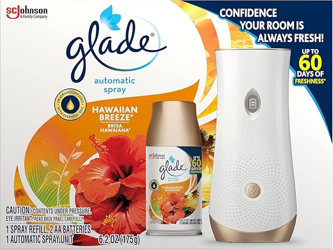 Glade Automatic Spray Air Freshener Starter Kit 6.2 Ounce (Pack of 2)